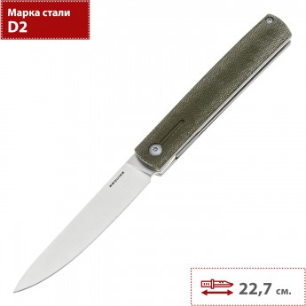 Нож MR.BLADE ESQUIRE 381-D2SW/MCGR-SH Нож MR.BLADE ESQUIRE 381-D2SW/MCGR-SH